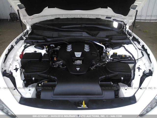 ZAM57XSA8F1129800 - 2015 MASERATI GHIBLI WHITE photo 10