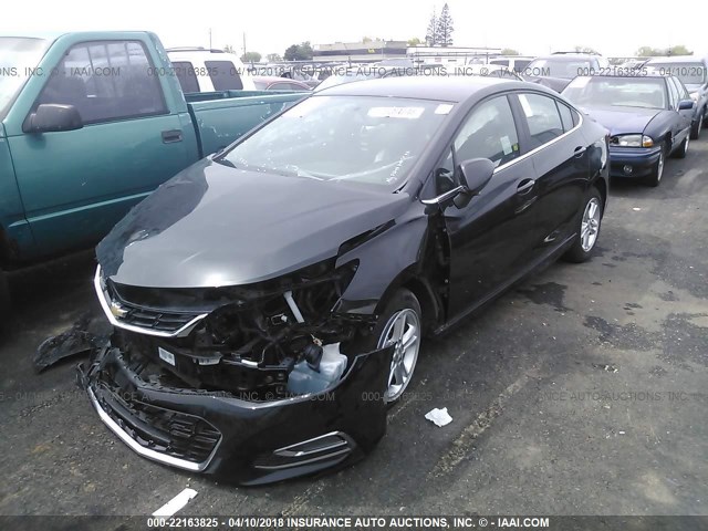 1G1BD5SM9G7325671 - 2016 CHEVROLET CRUZE LT BLACK photo 2