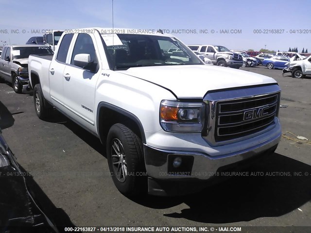 1GTV2UEHXEZ213420 - 2014 GMC SIERRA K1500 SLE WHITE photo 1