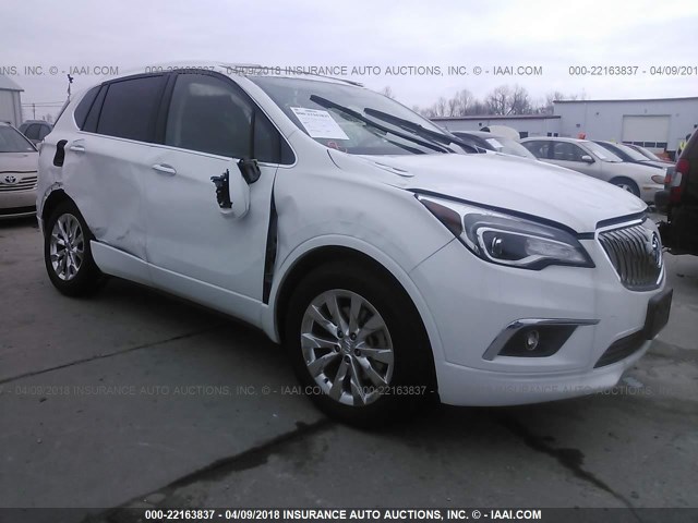 LRBFXBSA0HD074738 - 2017 BUICK ENVISION ESSENCE WHITE photo 1