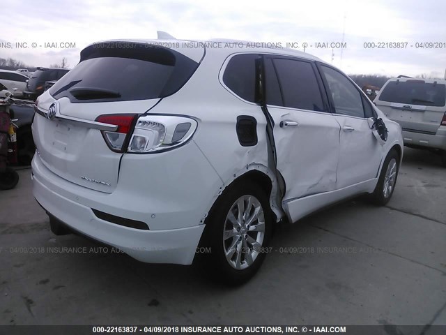 LRBFXBSA0HD074738 - 2017 BUICK ENVISION ESSENCE WHITE photo 4