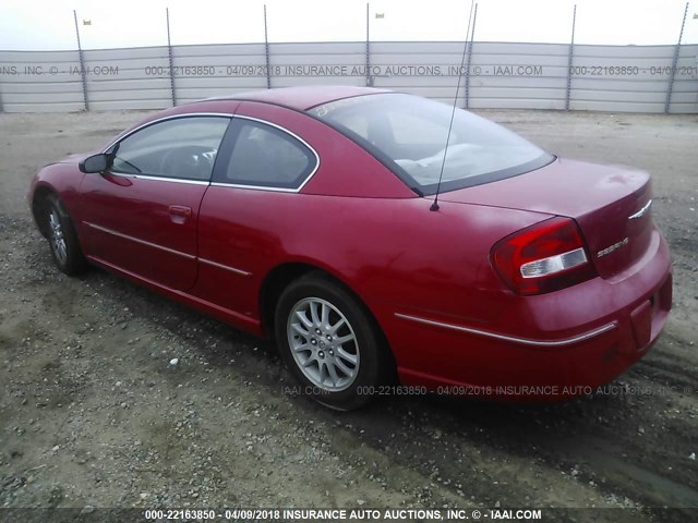 4C3AG42G85E025288 - 2005 CHRYSLER SEBRING RED photo 3