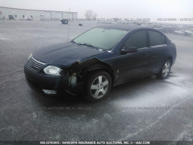 1G8AL58B07Z125384 - 2007 SATURN ION LEVEL 3 BLUE photo 2