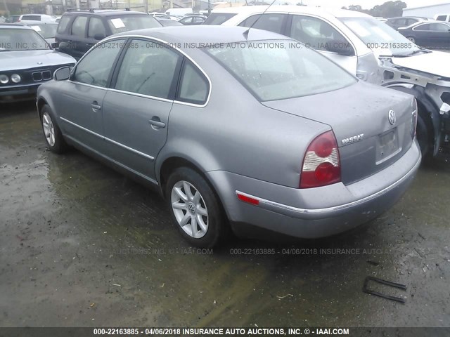 WVWPD63B14P250850 - 2004 VOLKSWAGEN PASSAT GLS GRAY photo 3