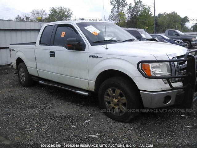 1FTPX14V89KB24640 - 2009 FORD F150 SUPER CAB WHITE photo 1