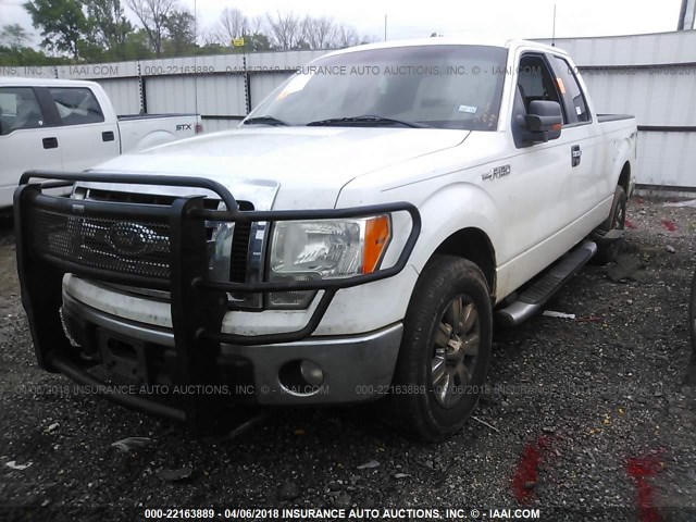 1FTPX14V89KB24640 - 2009 FORD F150 SUPER CAB WHITE photo 2