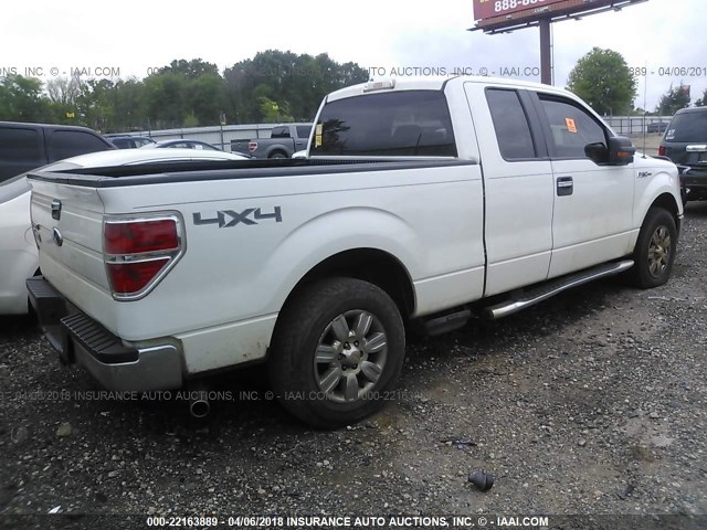 1FTPX14V89KB24640 - 2009 FORD F150 SUPER CAB WHITE photo 4