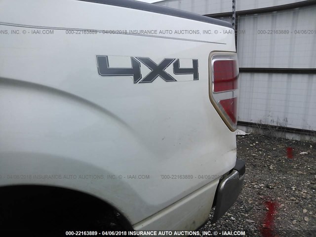 1FTPX14V89KB24640 - 2009 FORD F150 SUPER CAB WHITE photo 6