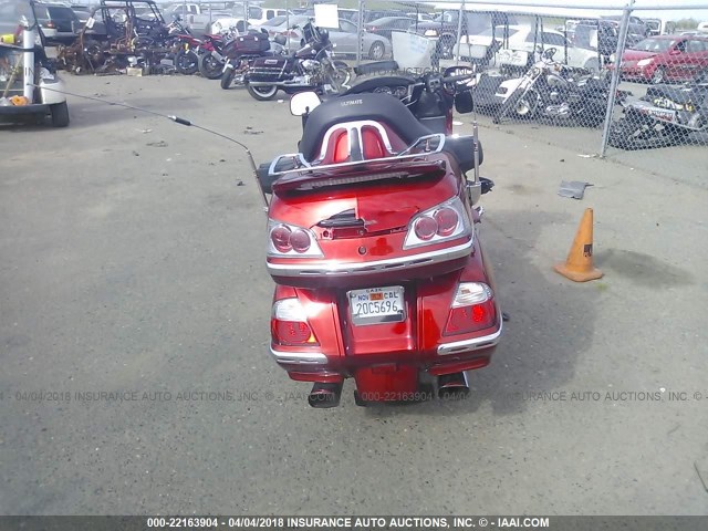 1HFSC47LXAA900204 - 2010 HONDA GL1800 RED photo 6