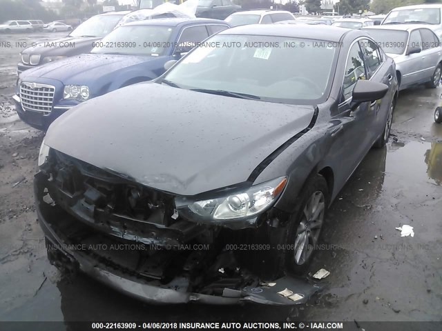 JM1GJ1U56G1428182 - 2016 MAZDA 6 SPORT GRAY photo 2