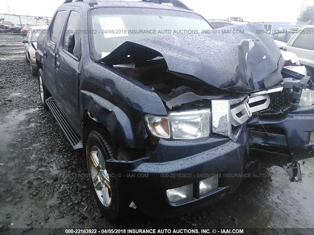 5FPYK1F51AB010150 - 2010 HONDA RIDGELINE RTL Navy photo 6