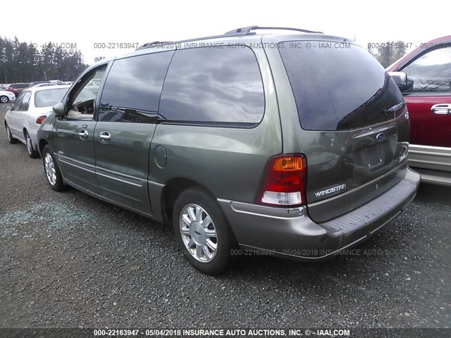 2FMDA58492BB15356 - 2002 FORD WINDSTAR LIMITED GREEN photo 3