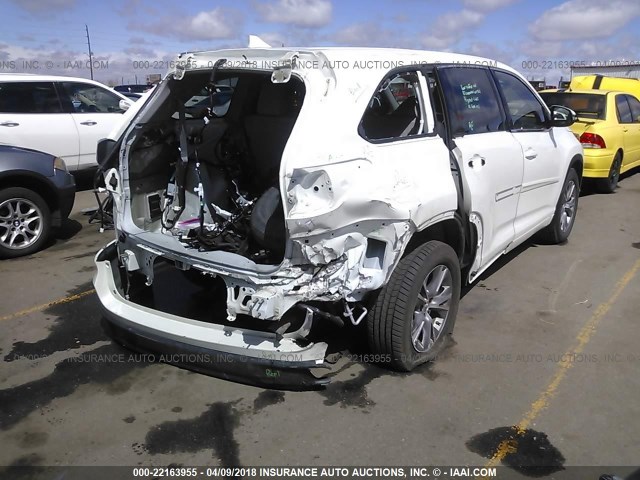 5TDJKRFH1FS082522 - 2015 TOYOTA HIGHLANDER XLE თეთრი ფოტო 4