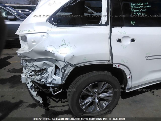5TDJKRFH1FS082522 - 2015 TOYOTA HIGHLANDER XLE თეთრი ფოტო 6