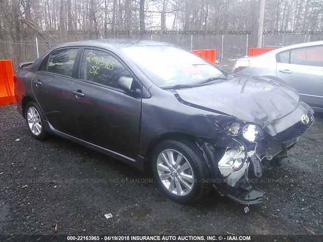 2T1BU4EE2AC279791 - 2010 TOYOTA COROLLA S/LE/XLE GRAY photo 1