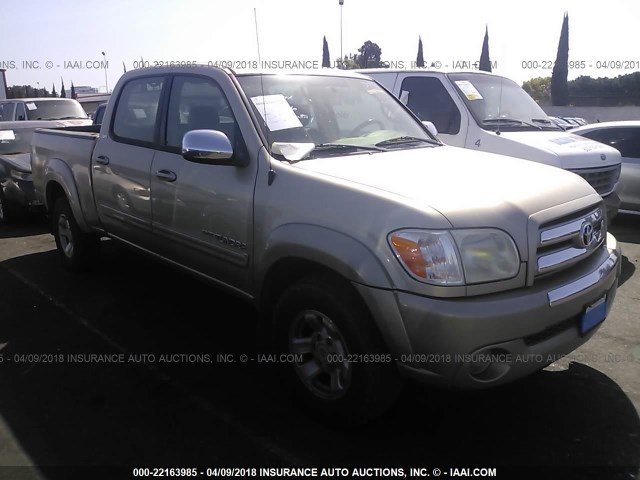 5TBET34185S474406 - 2005 TOYOTA TUNDRA DOUBLE CAB SR5 GOLD photo 1