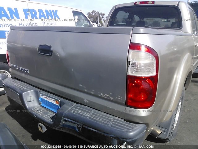 5TBET34185S474406 - 2005 TOYOTA TUNDRA DOUBLE CAB SR5 GOLD photo 6