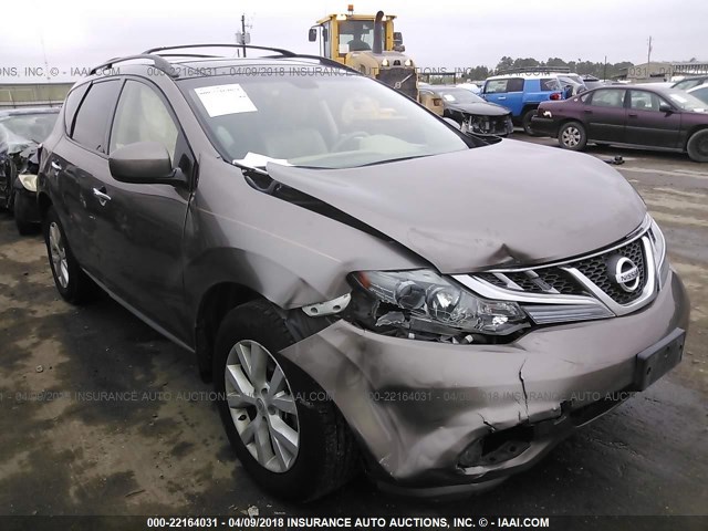 JN8AZ1MUXBW068114 - 2011 NISSAN MURANO S/SL/LE BROWN photo 1