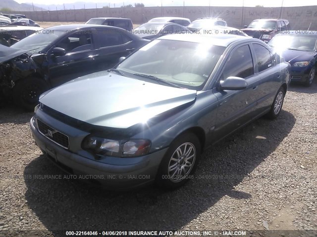 YV1RS61T932259683 - 2003 VOLVO S60 GREEN photo 2