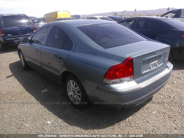 YV1RS61T932259683 - 2003 VOLVO S60 GREEN photo 3