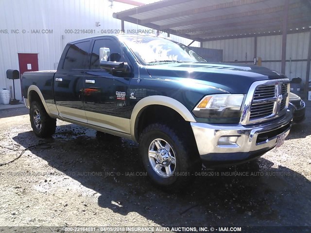 3D7UT2CL2BG531070 - 2011 DODGE RAM 2500 GREEN photo 1