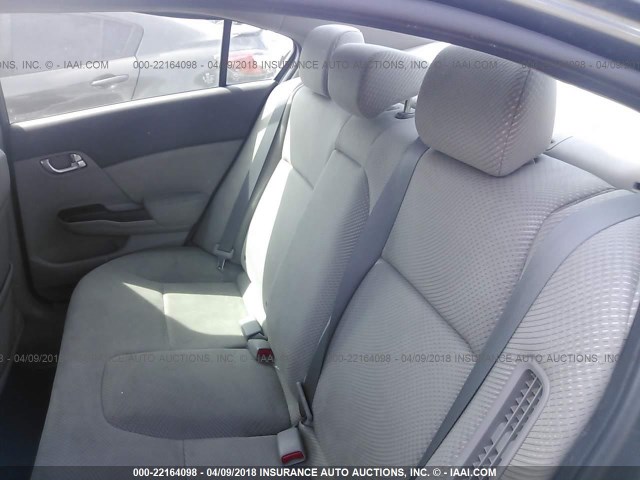 JHMFB4F2XCS010465 - 2012 HONDA CIVIC HYBRID GRAY photo 8