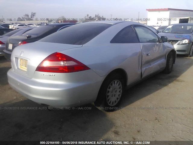 1HGCM72284A024508 - 2004 HONDA ACCORD LX SILVER photo 4