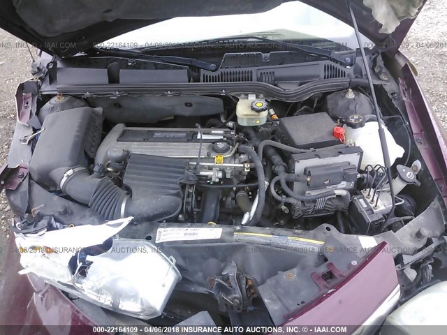 1G8AL52F83Z182860 - 2003 SATURN ION LEVEL 3 MAROON photo 10