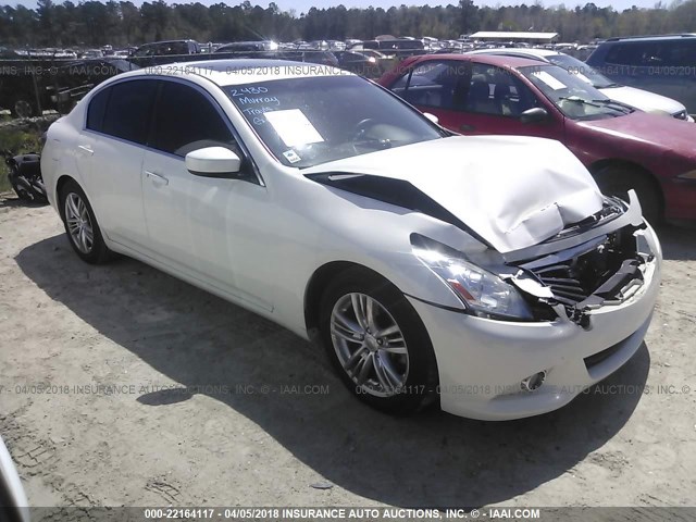 JN1CV6AP7BM303532 - 2011 INFINITI G37 SPORT WHITE photo 1