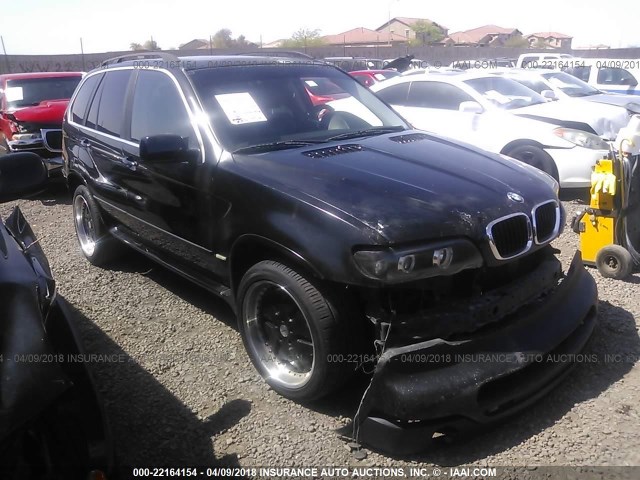WBAFB33531LH25315 - 2001 BMW X5 4.4I BLACK photo 1