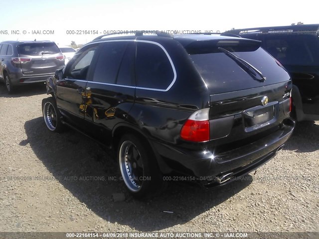 WBAFB33531LH25315 - 2001 BMW X5 4.4I BLACK photo 3