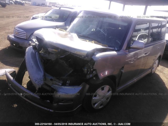 JTLKT324564053445 - 2006 TOYOTA SCION XB Gris foto 2