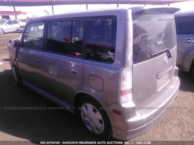 JTLKT324564053445 - 2006 TOYOTA SCION XB Gris foto 3