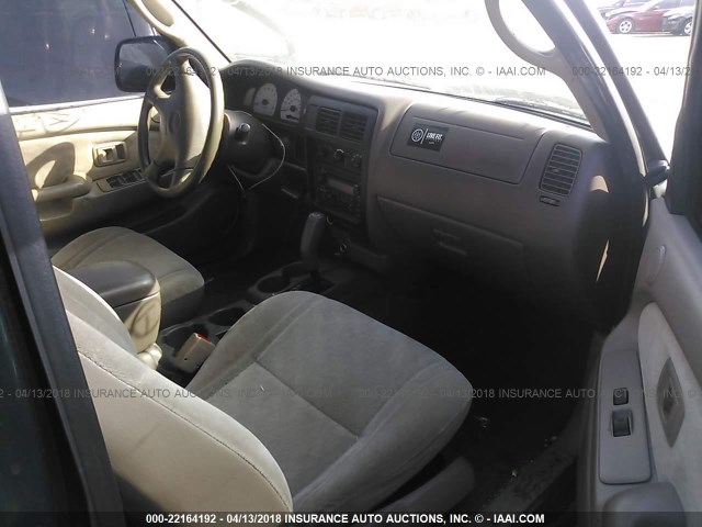 5TEGN92NX2Z057287 - 2002 TOYOTA TACOMA DOUBLE CAB PRERUNNER GREEN photo 5