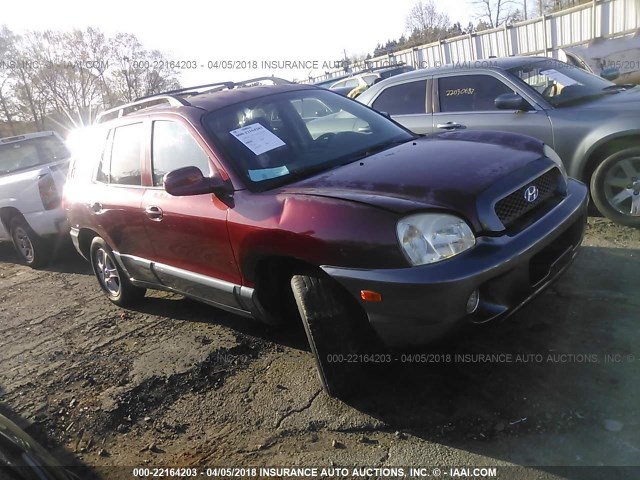 KM8SC13D94U773967 - 2004 HYUNDAI SANTA FE GLS/LX RED photo 1