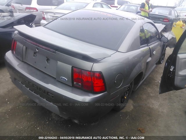 1FAFP42X92F137001 - 2002 FORD MUSTANG GT GRAY photo 4