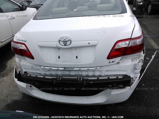 4T4BE46K99R050901 - 2009 TOYOTA CAMRY SE/LE/XLE WHITE photo 6