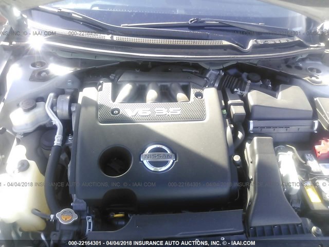 1N4BL24E48C289501 - 2008 NISSAN ALTIMA 3.5SE GRAY photo 10