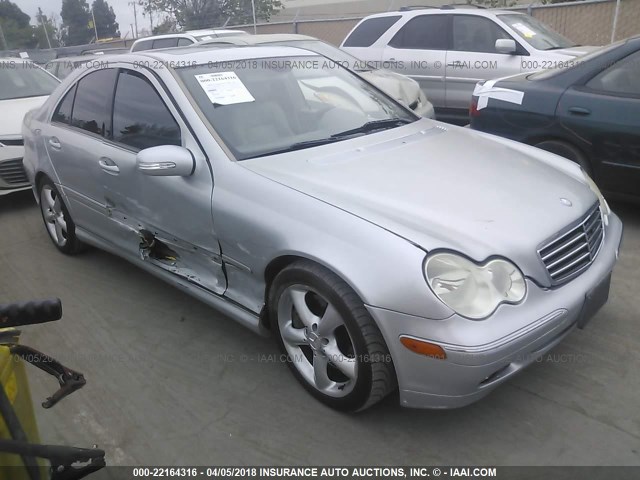 WDBRF52H36F815478 - 2006 MERCEDES-BENZ C GENERATION 2006 230 SILVER photo 1