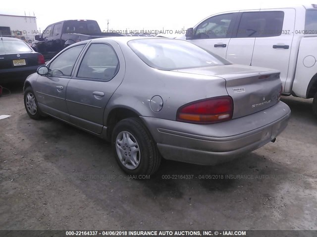 1B3EJ46X2XN595575 - 1999 DODGE STRATUS BROWN photo 3