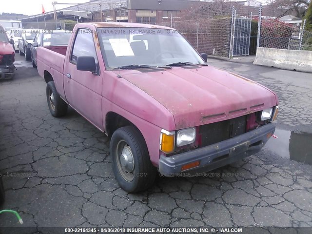 JN6ND11S1GW049552 - 1986 NISSAN D21 SHORT BED RED photo 1