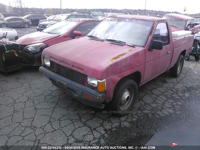 JN6ND11S1GW049552 - 1986 NISSAN D21 SHORT BED RED photo 6