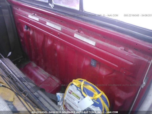 JN6ND11S1GW049552 - 1986 NISSAN D21 SHORT BED RED photo 8