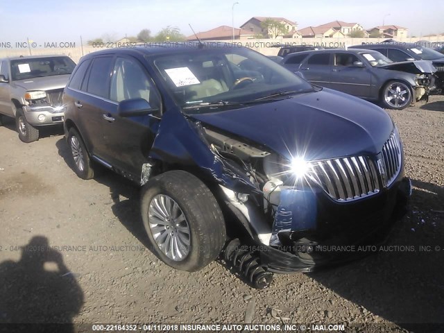 2LMDJ6JK9CBL19059 - 2012 LINCOLN MKX BLUE photo 1