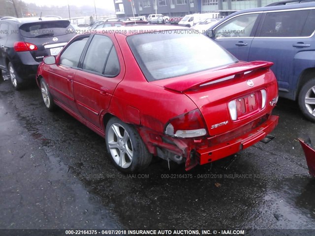 3N1AB51A42L728397 - 2002 NISSAN SENTRA SE-R SPEC V RED photo 3