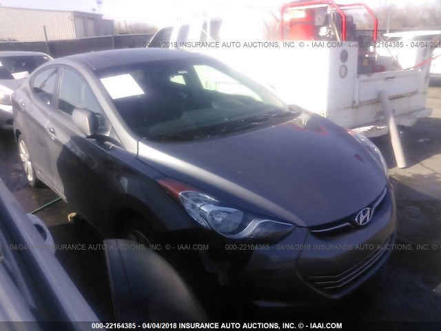 5NPDH4AE4CH107846 - 2012 HYUNDAI ELANTRA GLS/LIMITED GRAY photo 1