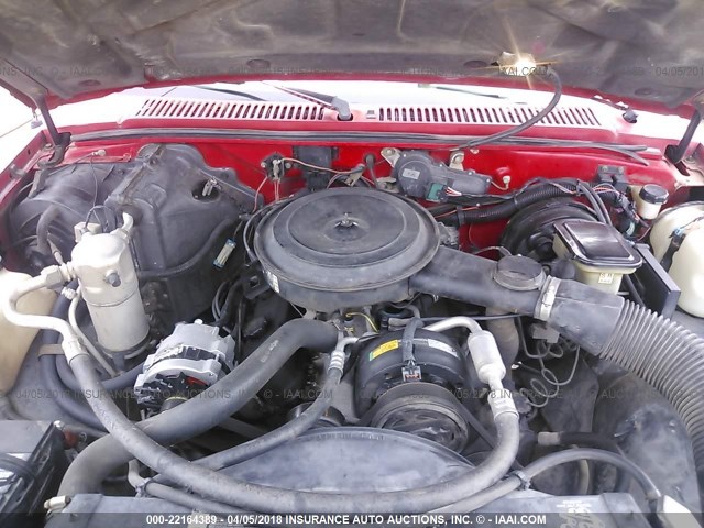 1GCCS14RXP8148190 - 1993 CHEVROLET S TRUCK S10 RED photo 10