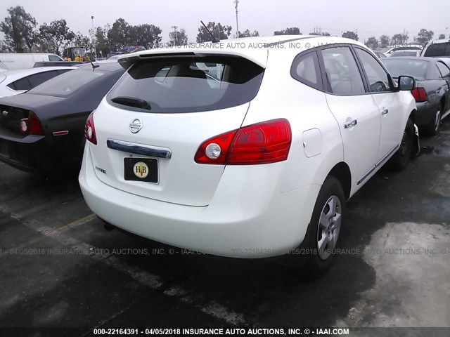 JN8AS5MT7BW179786 - 2011 NISSAN ROGUE S/SV/KROM WHITE photo 4