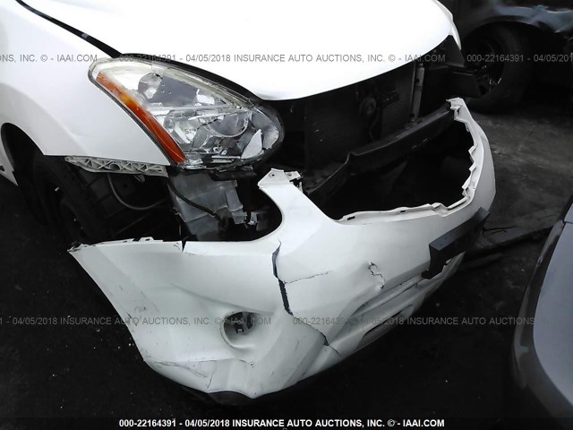 JN8AS5MT7BW179786 - 2011 NISSAN ROGUE S/SV/KROM WHITE photo 6