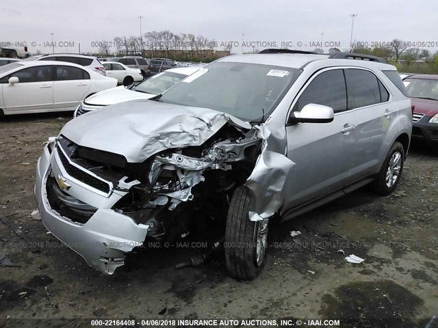 2GNALDEC0B1187003 - 2011 CHEVROLET EQUINOX LT SILVER photo 2